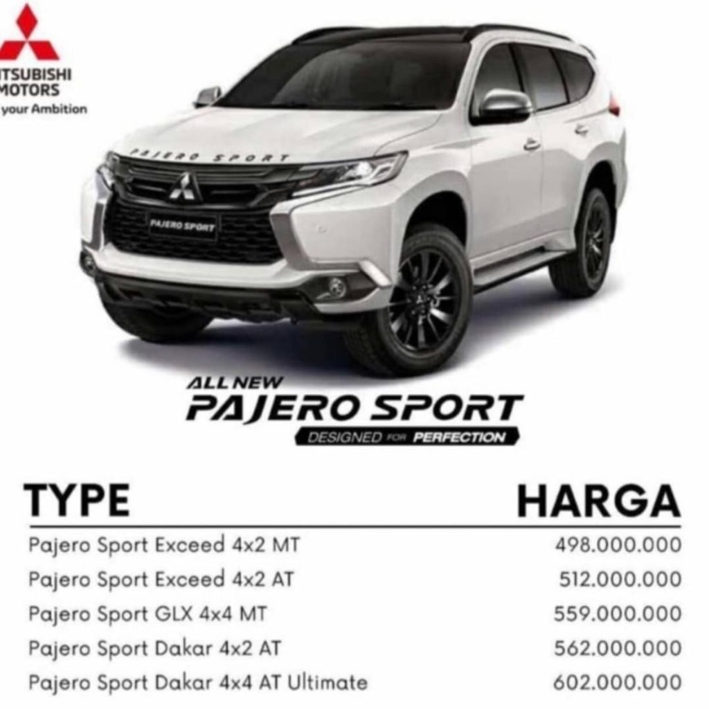 Harga Pajero Sport Juni 2020 - Info Harga, Promo Terbaru ...
