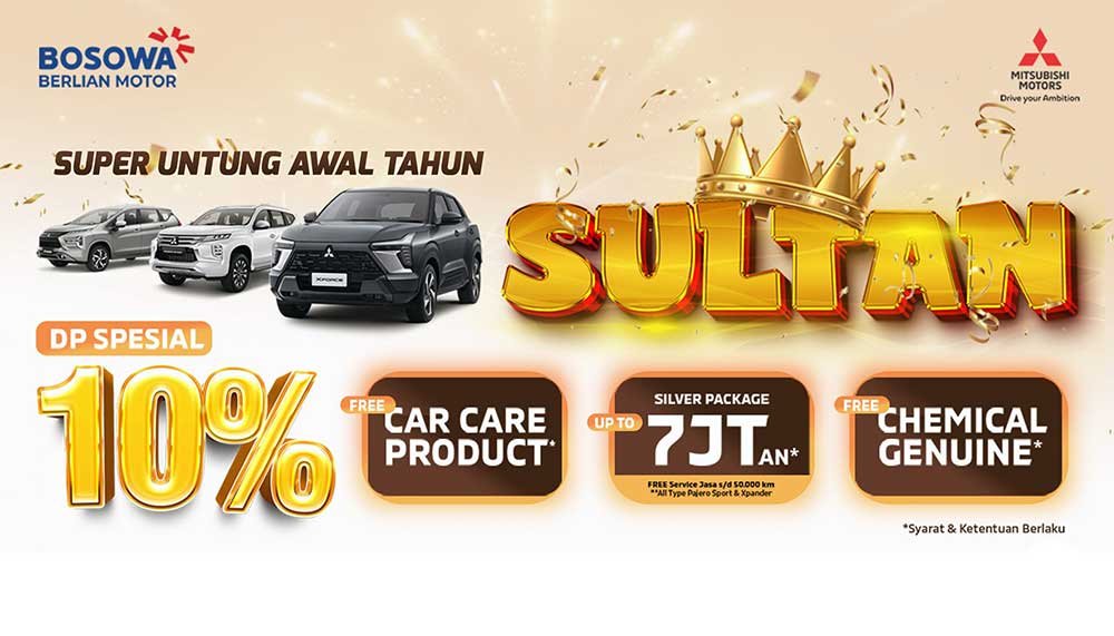 Promo Mitsubishi Januari 2024 dari PT Bosowa Berlian Motor